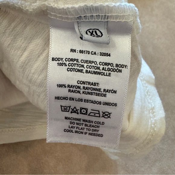 Anthropologie T.La Woven Flutter Sleeve Tee • size xl • NWOT - Picture 9 of 10